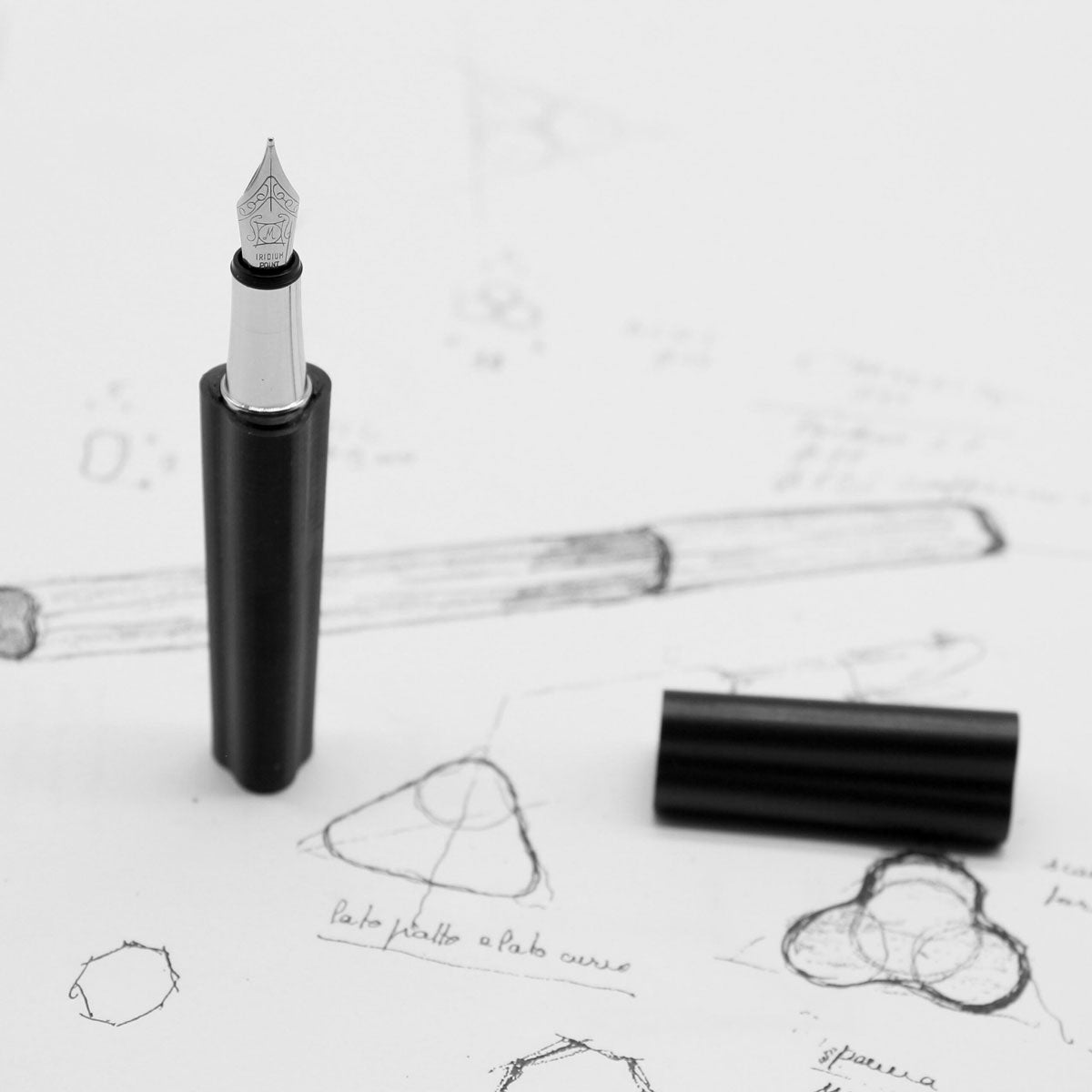 CENTO3.G - Penna stilografica pocket a forma trilobata - EGOUNDESIGN