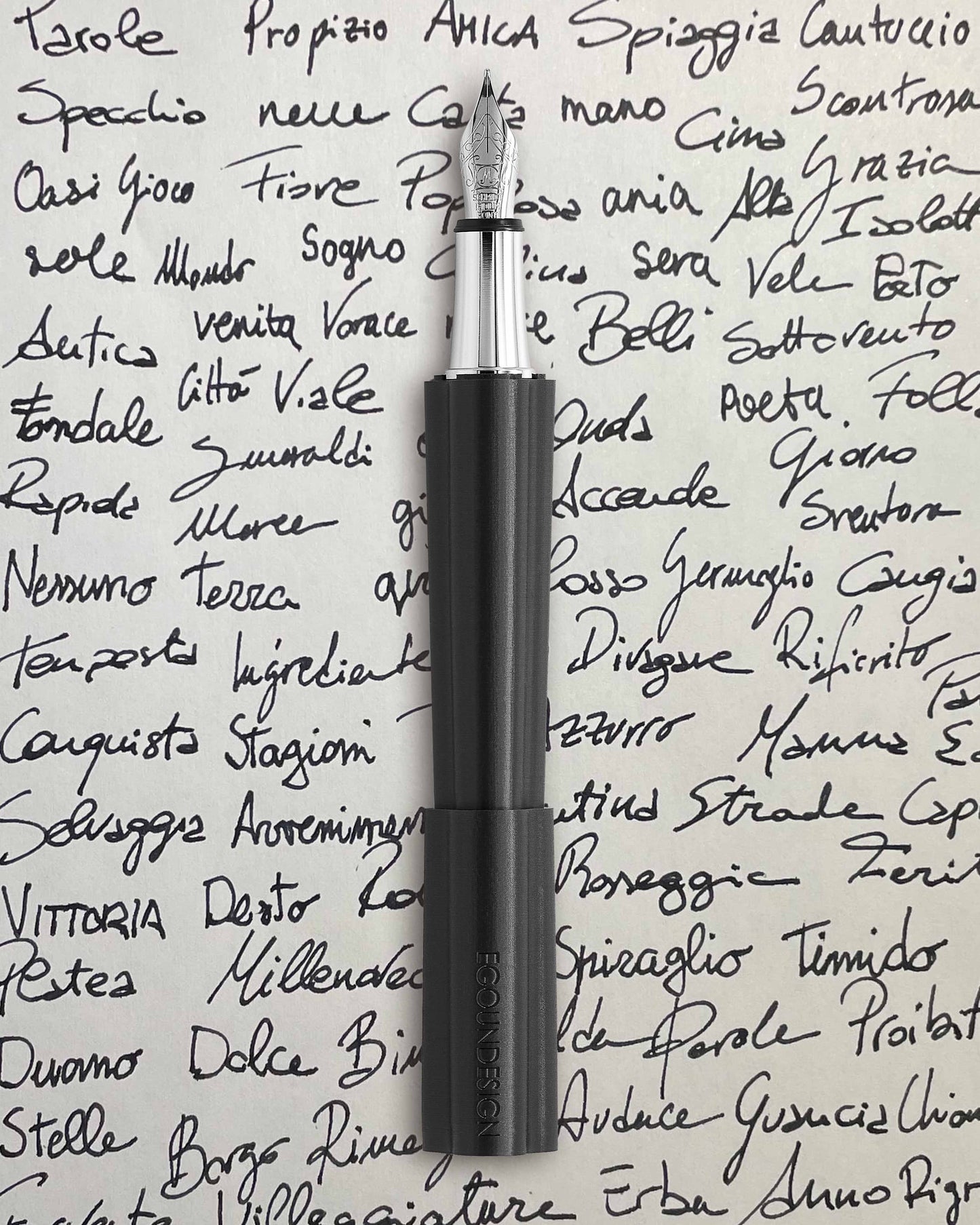 CENTO3.G - Penna stilografica pocket aperta a forma trilobata - EGOUNDESIGN