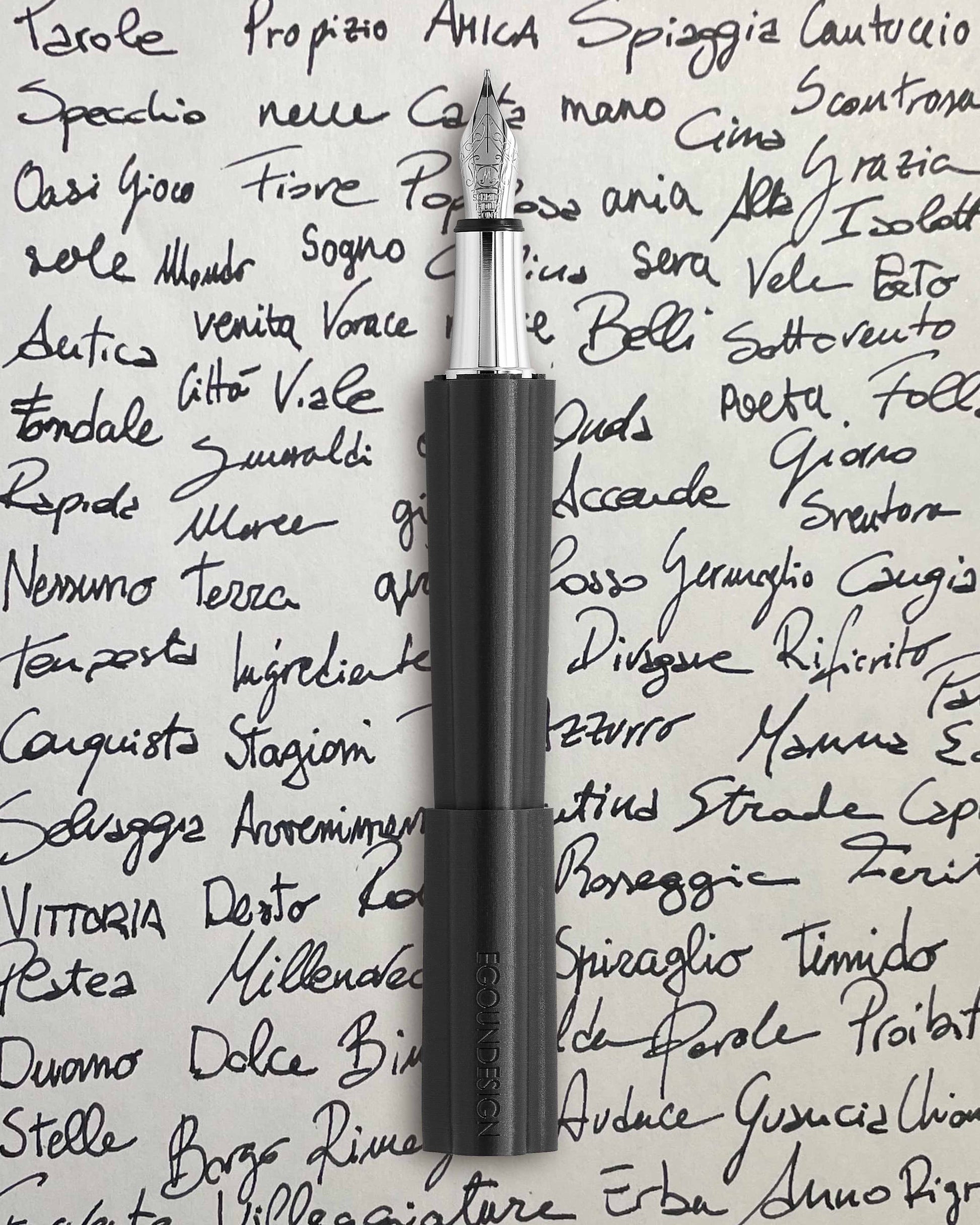 CENTO3.G - Penna stilografica pocket aperta a forma trilobata - EGOUNDESIGN