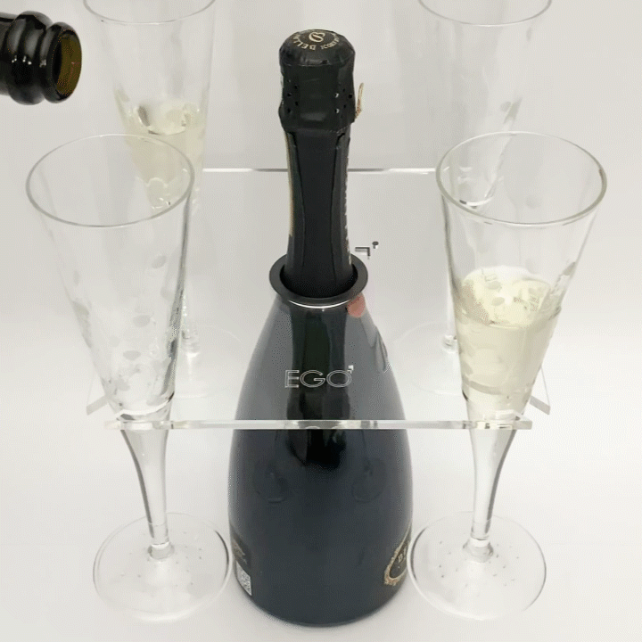 Cin Cin X4 - Porta calici in perspex