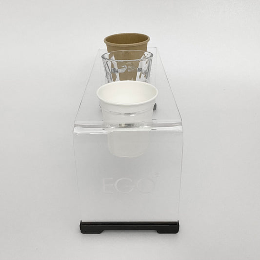 Missorium X3 - Vassoio Porta tazzine o bicchieri in perspex - EGOUNDESIGN
