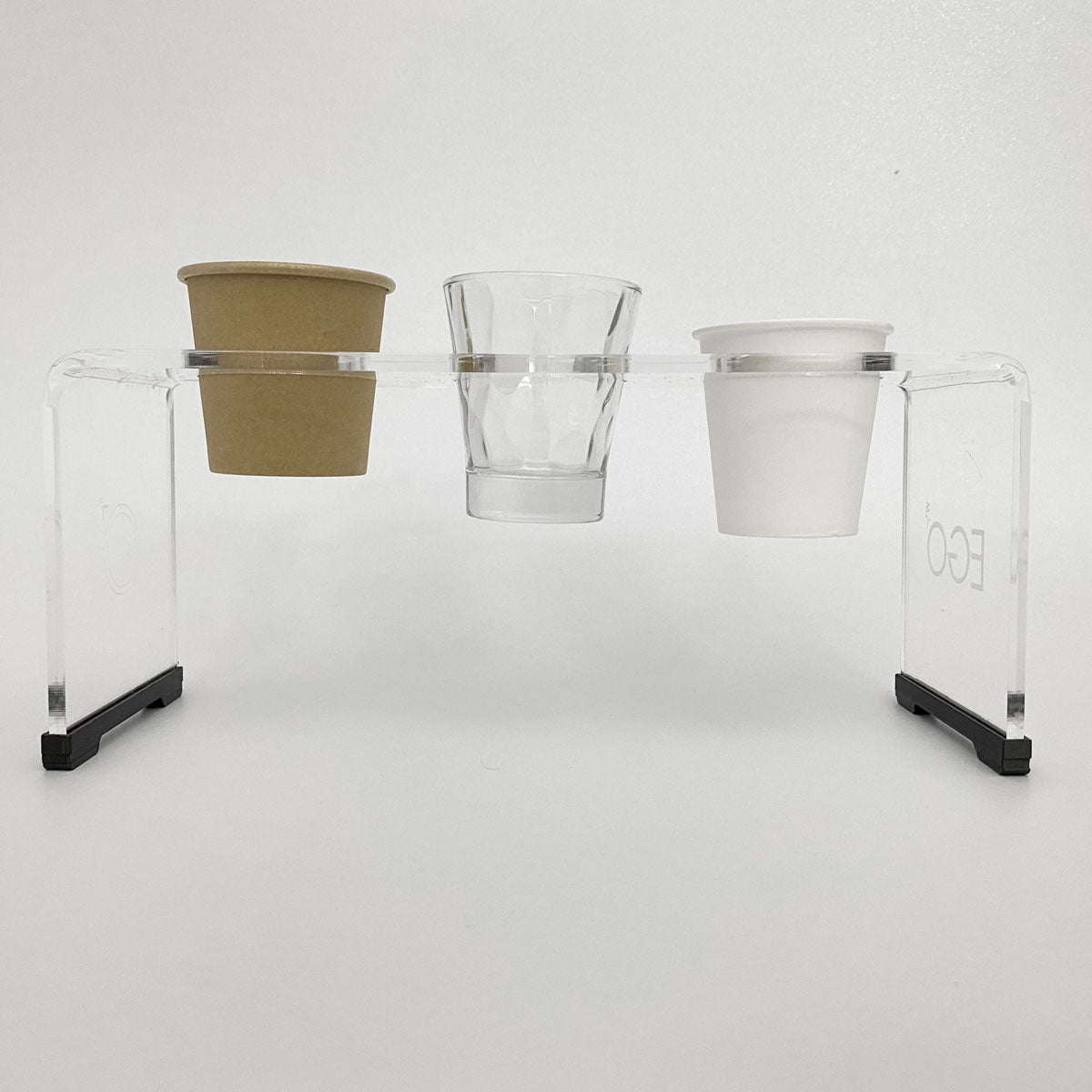 Missorium X3 - Vassoio Porta tazzine o bicchieri in perspex - EGOUNDESIGN