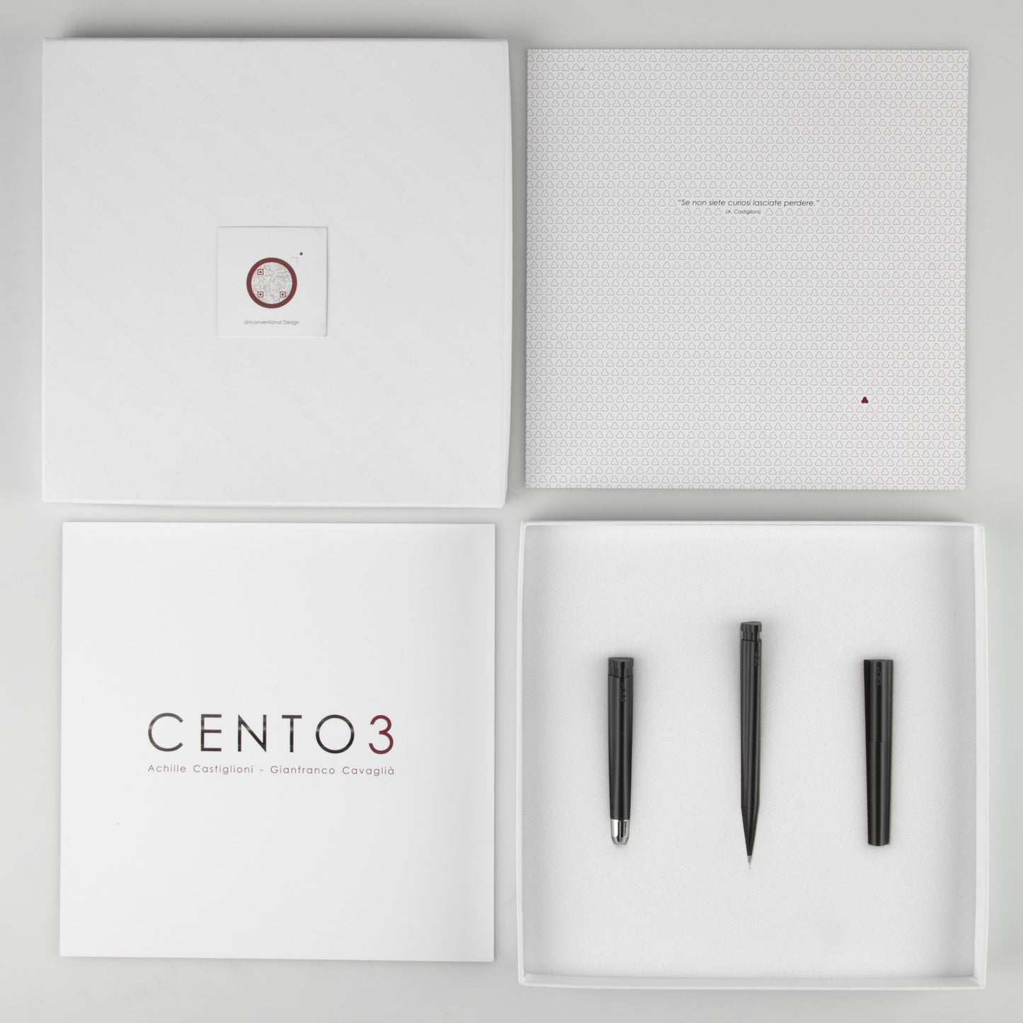 TRIPTICO CENTO3 - Complete set of 3 writing instruments